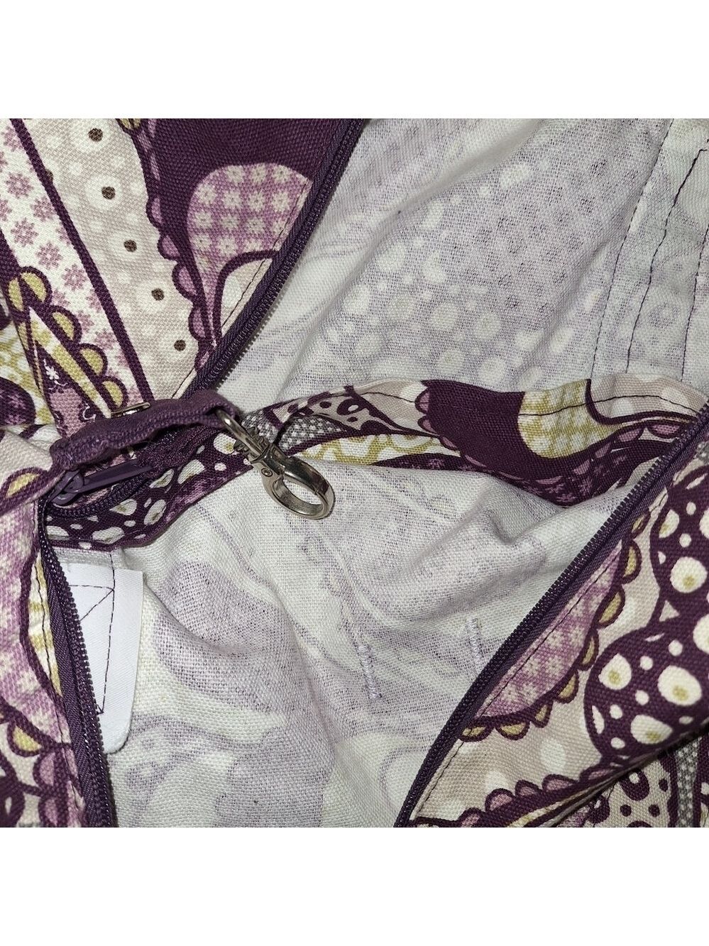 Thirty One Purple Paisley Tote Bag - Picture 4 of 5